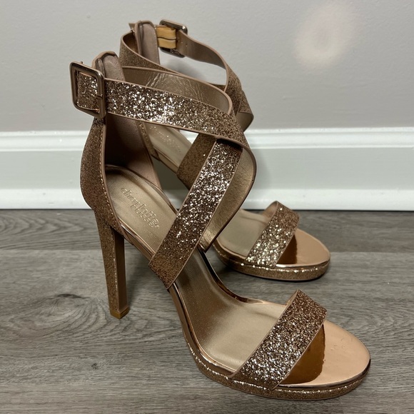 rose gold high heels